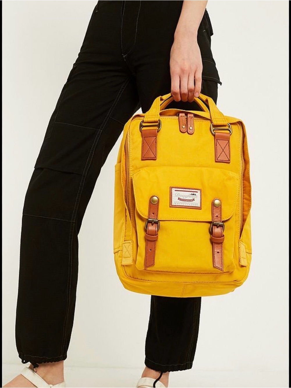 Doughnut macaroon yellow backpack